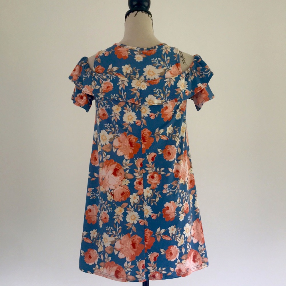 Pretty Floral Off Shoulder Ruffle Dress - Picture 6 of 8